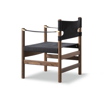 Silla con reposabrazos Canvas 21 - Canvas negro - roble aceitado - Fredericia Furniture