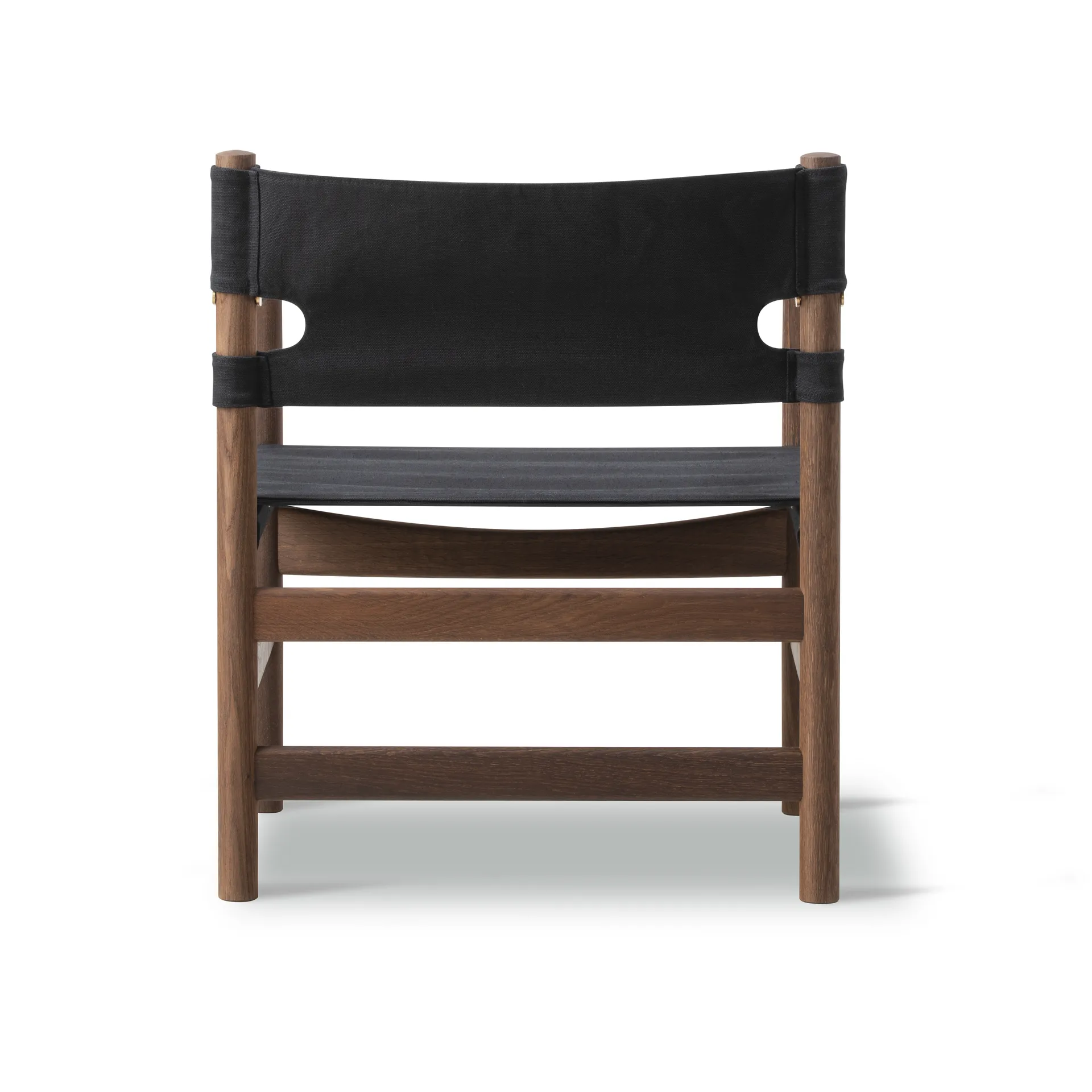 Silla con reposabrazos Canvas 21, Canvas negro - roble aceitado Fredericia Furniture