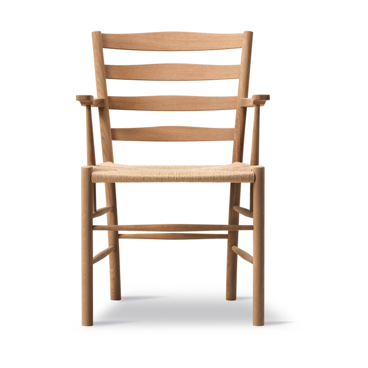 Silla con reposabrazos Klint, Trenzado natural - roble aceitado Fredericia Furniture