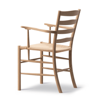Silla con reposabrazos Klint - Trenzado natural - roble aceitado - Fredericia Furniture