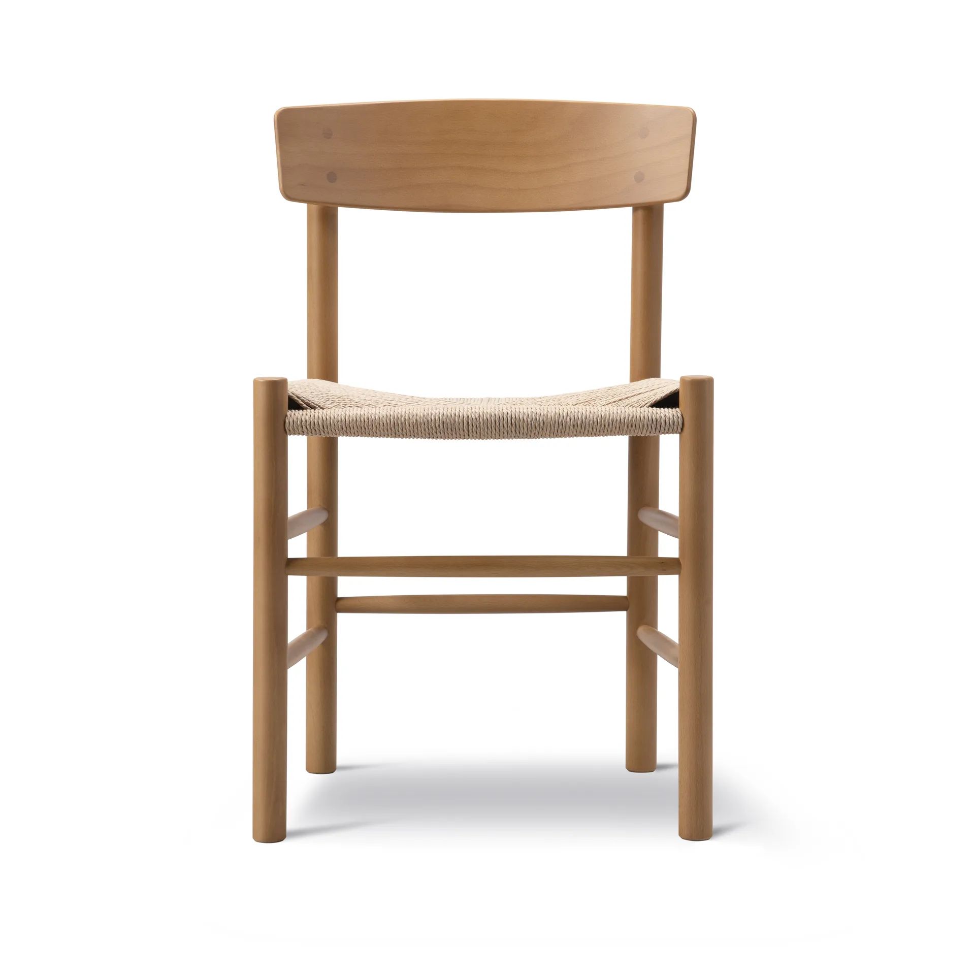 Silla J39, Barnizado Vintage -trenzado natural Fredericia Furniture