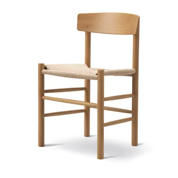 Silla J39 - Barnizado Vintage -trenzado natural - Fredericia Furniture
