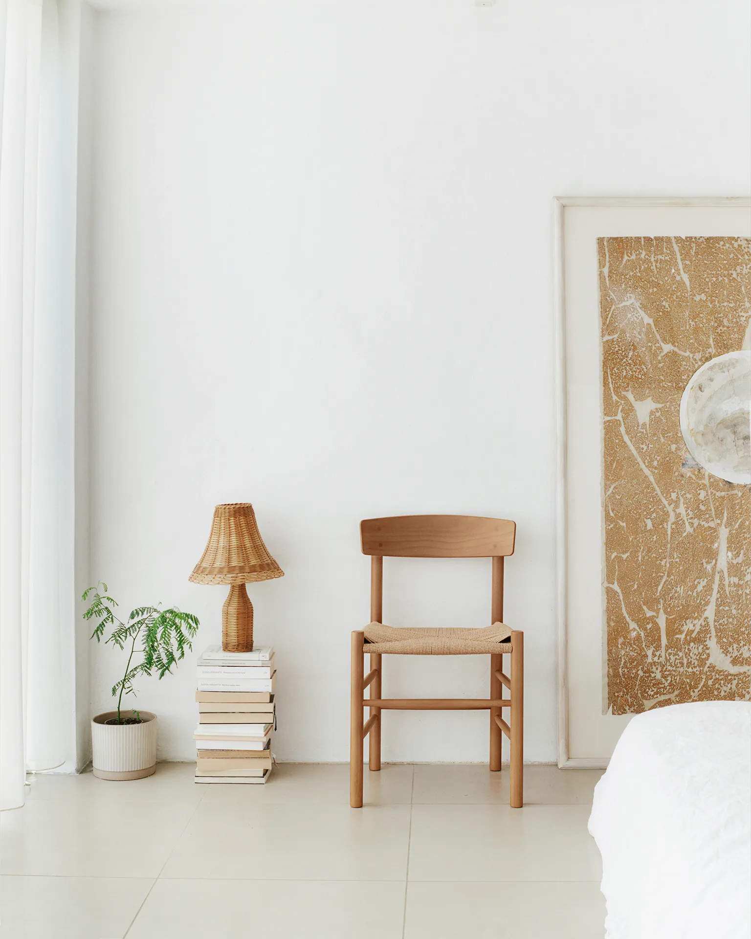 Silla J39, Barnizado Vintage -trenzado natural Fredericia Furniture