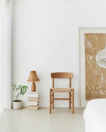 Silla J39 - Barnizado Vintage -trenzado natural - Fredericia Furniture