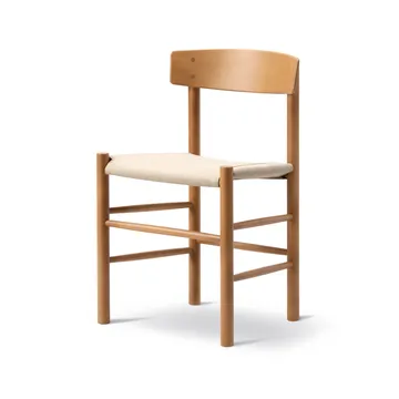 Silla J39 - Haya lacada vintage - canvas natural - Fredericia Furniture