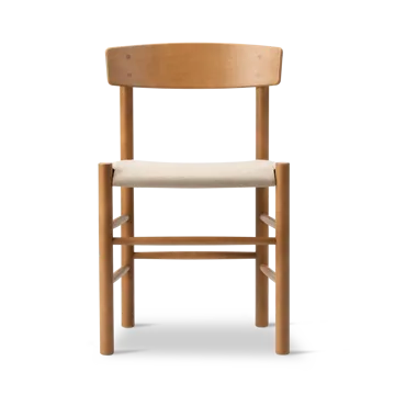 Silla J39 - Haya lacada vintage - canvas natural - Fredericia Furniture