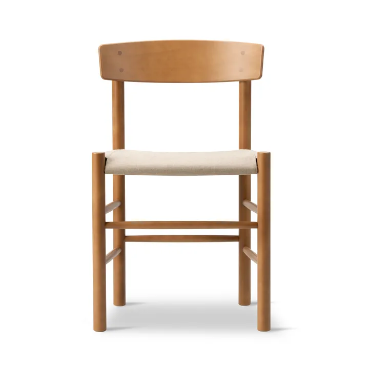 Silla J39 - Haya lacada vintage - canvas natural - Fredericia Furniture