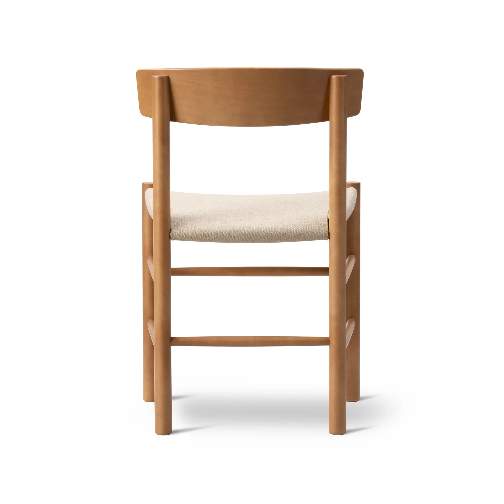 Silla J39, Haya lacada vintage - canvas natural Fredericia Furniture