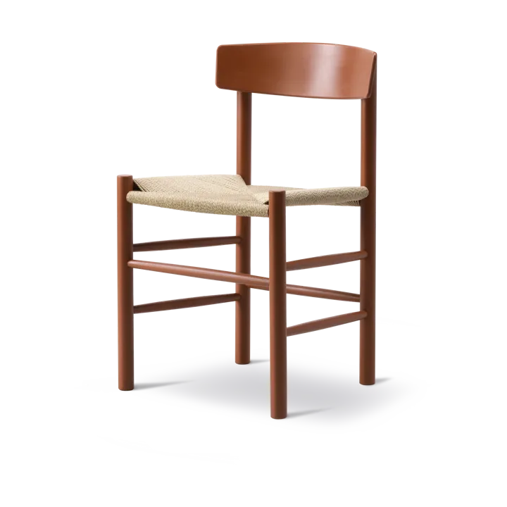 Silla J39 - Herritage red-trenzado natural - Fredericia Furniture