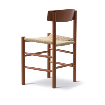 Silla J39 - Herritage red-trenzado natural - Fredericia Furniture