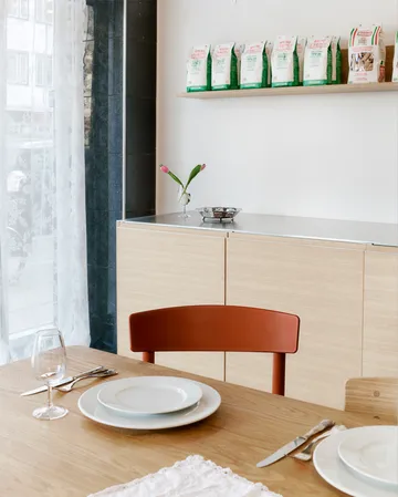 Silla J39 - Herritage red-trenzado natural - Fredericia Furniture