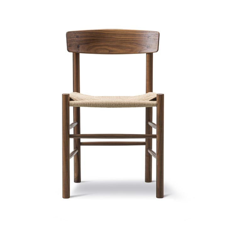Silla J39 - Nogal aceitado - trenzado natural - Fredericia Furniture