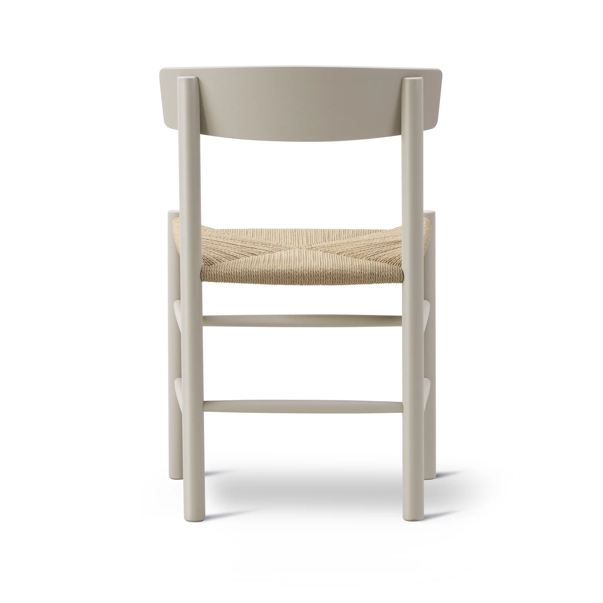 Silla J39, Pebble grey-trenzado natural Fredericia Furniture