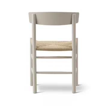 Silla J39 - Pebble grey-trenzado natural - Fredericia Furniture