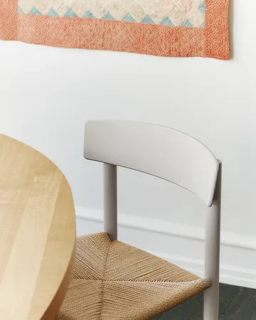 Silla J39 - Pebble grey-trenzado natural - Fredericia Furniture