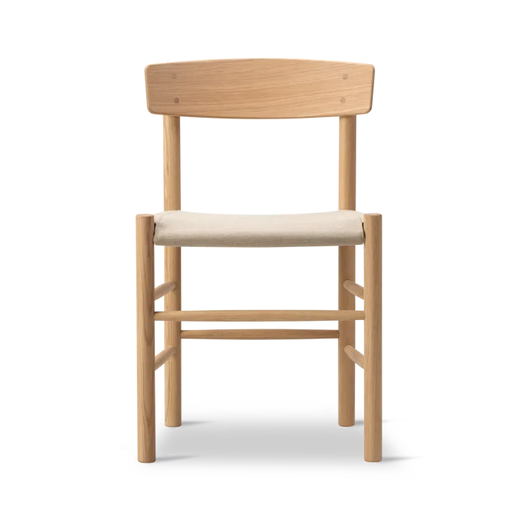 Silla J39 - Roble aceitado claro–canvas natural - Fredericia Furniture