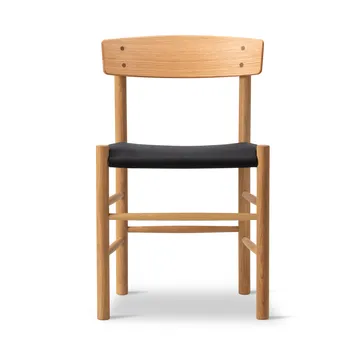 Silla J39 - Roble aceitado-lienzo negro - Fredericia Furniture