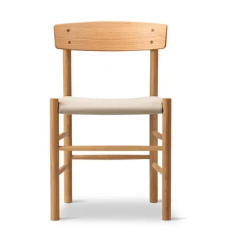 Silla J39 - Roble aceitado-lona natural - Fredericia Furniture
