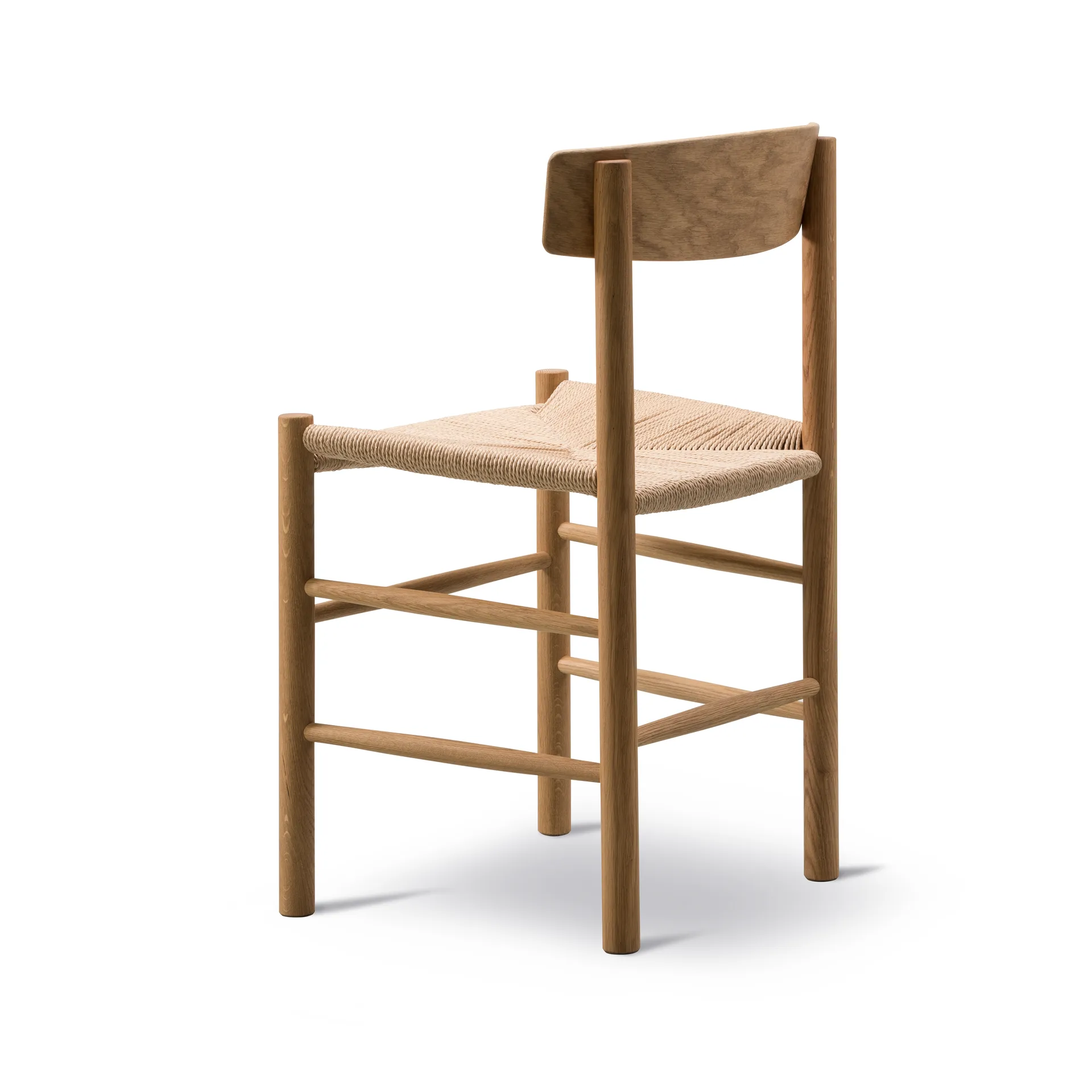 Silla J39, Roble aceitado-trenzado natural, pack de 2 Fredericia Furniture