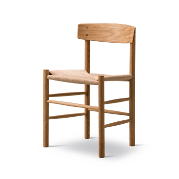 Silla J39 - Roble aceitado - trenzado natural - Fredericia Furniture
