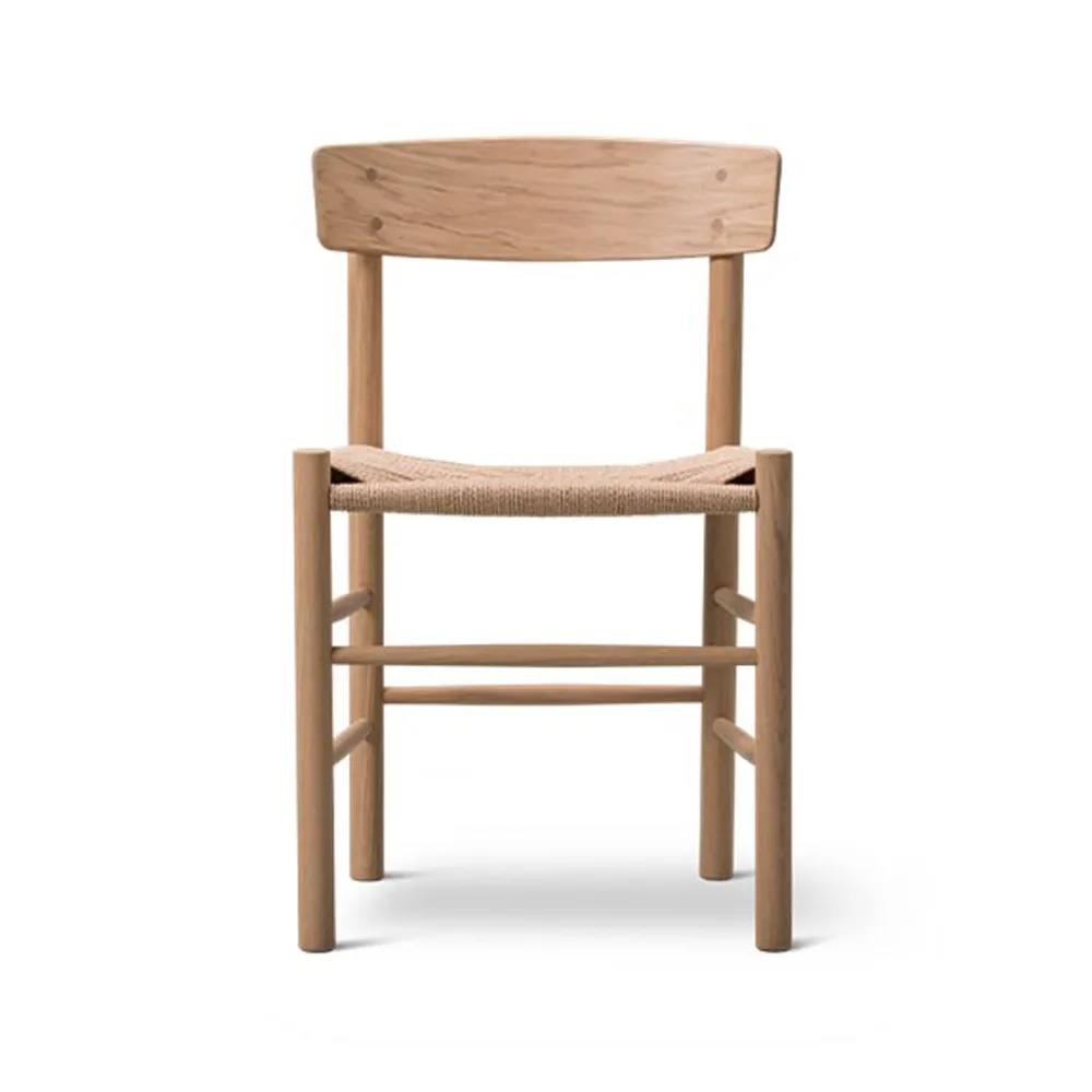 Silla J39, Roble claro aceitado - trenzado natural Fredericia Furniture