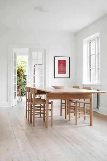 Silla J39, Roble claro aceitado–trenzado natural, pack de 6 - Fredericia Furniture