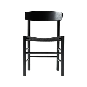 Silla J39 - Roble lacado  negro - trenzado negro - Fredericia Furniture