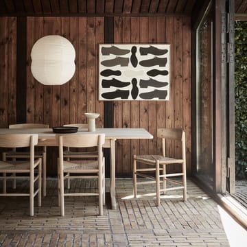 Silla J39 - Roble lacado  negro - trenzado negro - Fredericia Furniture