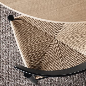 Silla J39 - Roble lacado  negro - trenzado negro - Fredericia Furniture