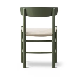 Silla J39 - Verde caqui-lona natural - Fredericia Furniture