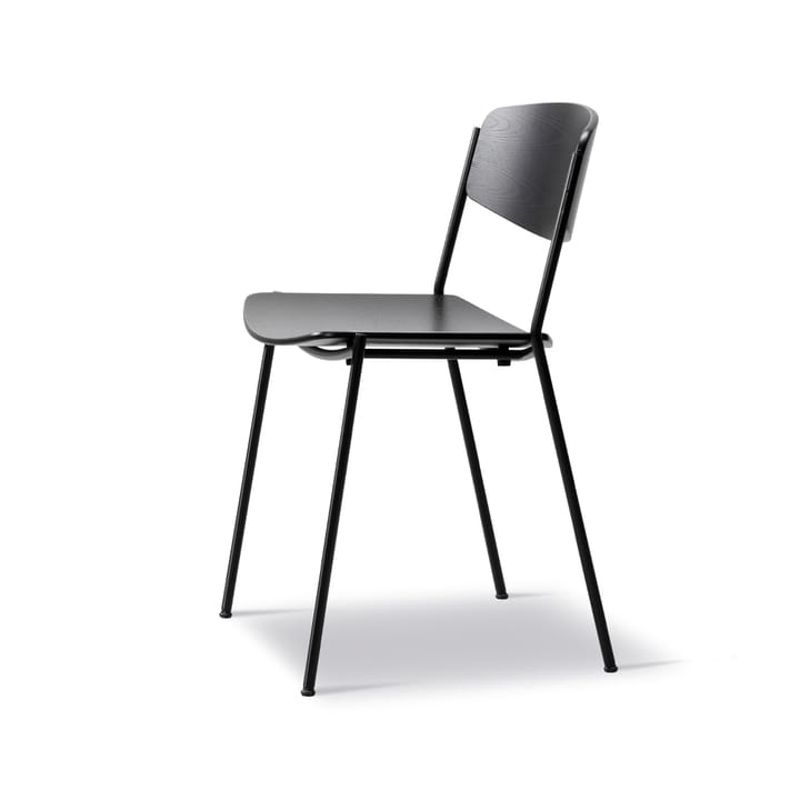 Silla Lynderup 3080, Fresno negro - estructura de acero negro Fredericia Furniture