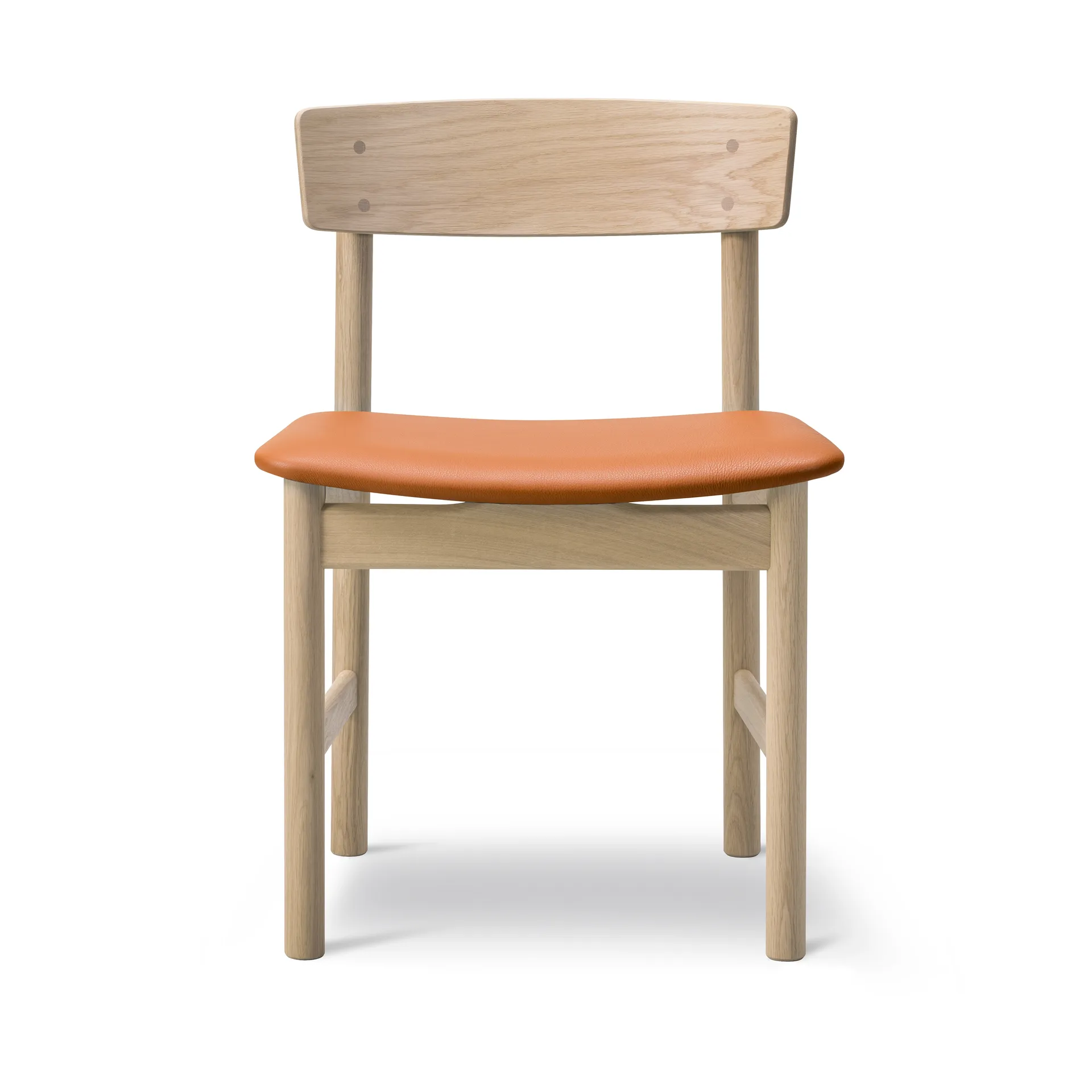 Silla Mogensen 3236 , Roble enjabonado-piel cognac 307 Fredericia Furniture