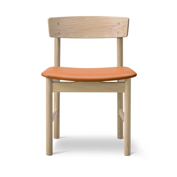Silla Mogensen 3236  - Roble enjabonado-piel cognac 307 - Fredericia Furniture