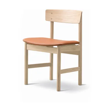 Silla Mogensen 3236  - Roble enjabonado-piel cognac 307 - Fredericia Furniture