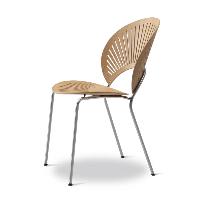 Silla Trinidad 3398, Roble aceitado - acero inoxidable cepillado Fredericia Furniture