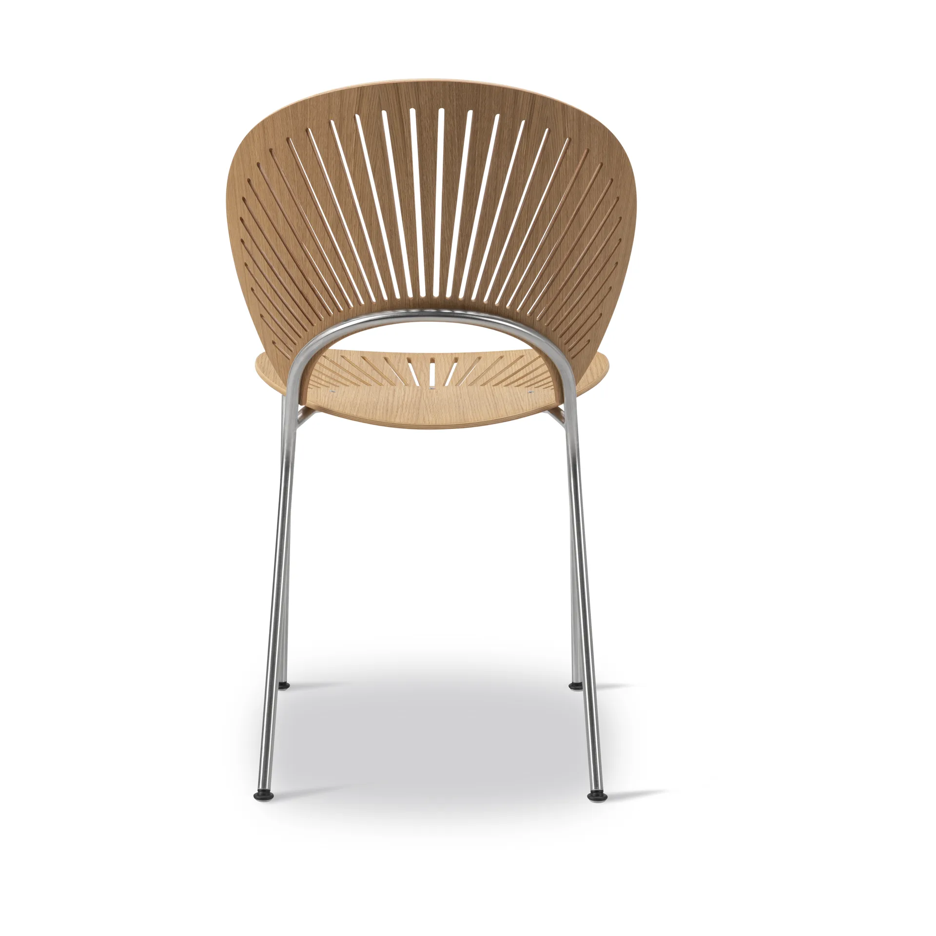 Silla Trinidad 3398, Roble aceitado - acero inoxidable cepillado Fredericia Furniture