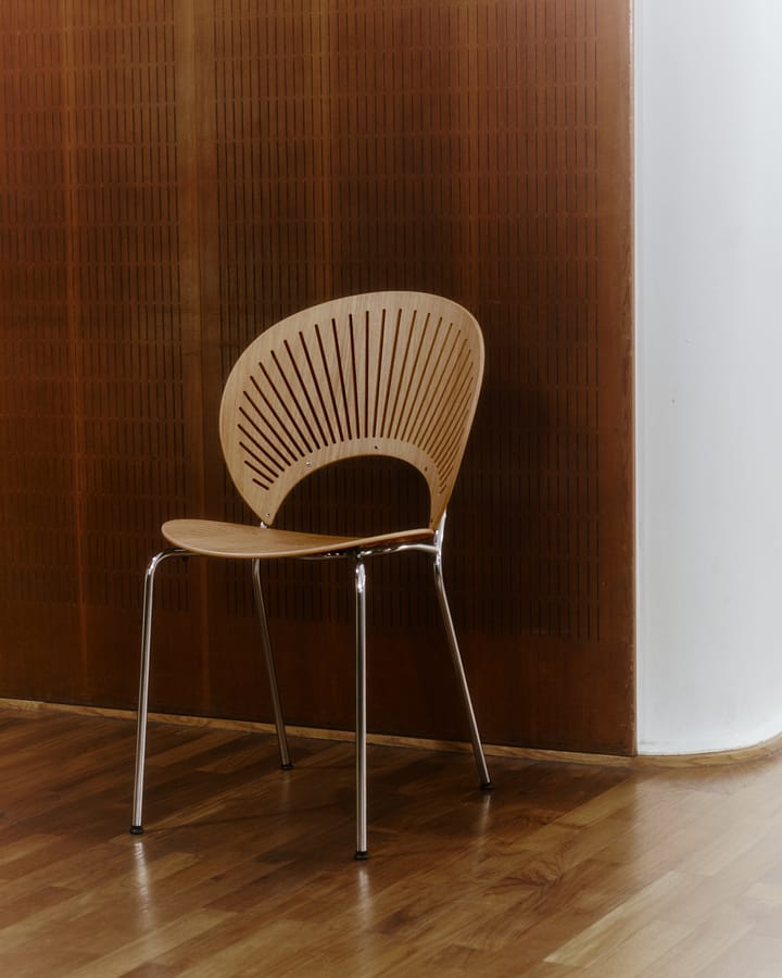 Silla Trinidad 3398, Roble aceitado - acero inoxidable cepillado Fredericia Furniture
