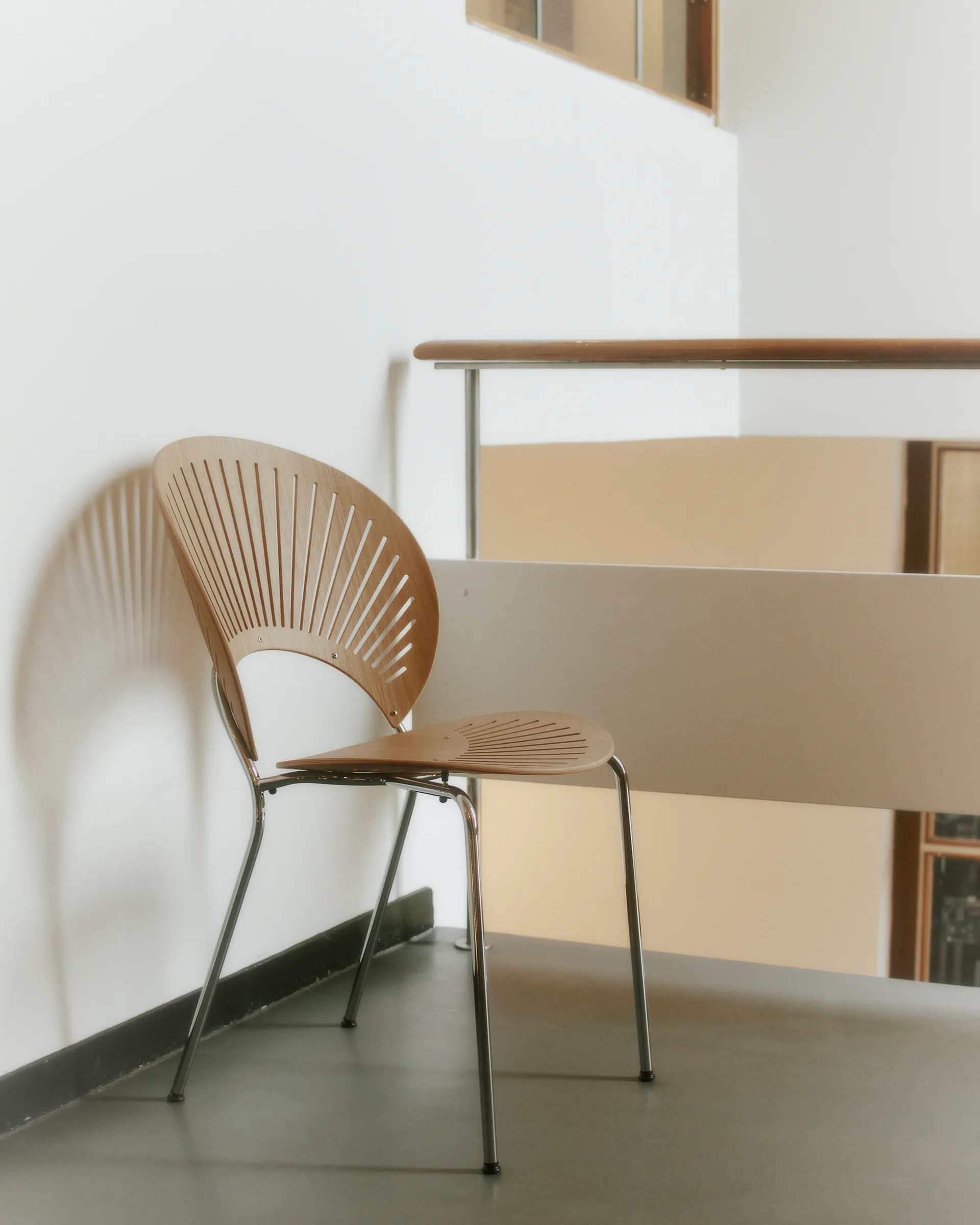 Silla Trinidad 3398, Roble aceitado - acero inoxidable cepillado Fredericia Furniture