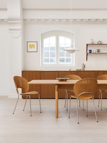 Silla Trinidad 3398 - Roble aceitado - acero inoxidable cepillado - Fredericia Furniture