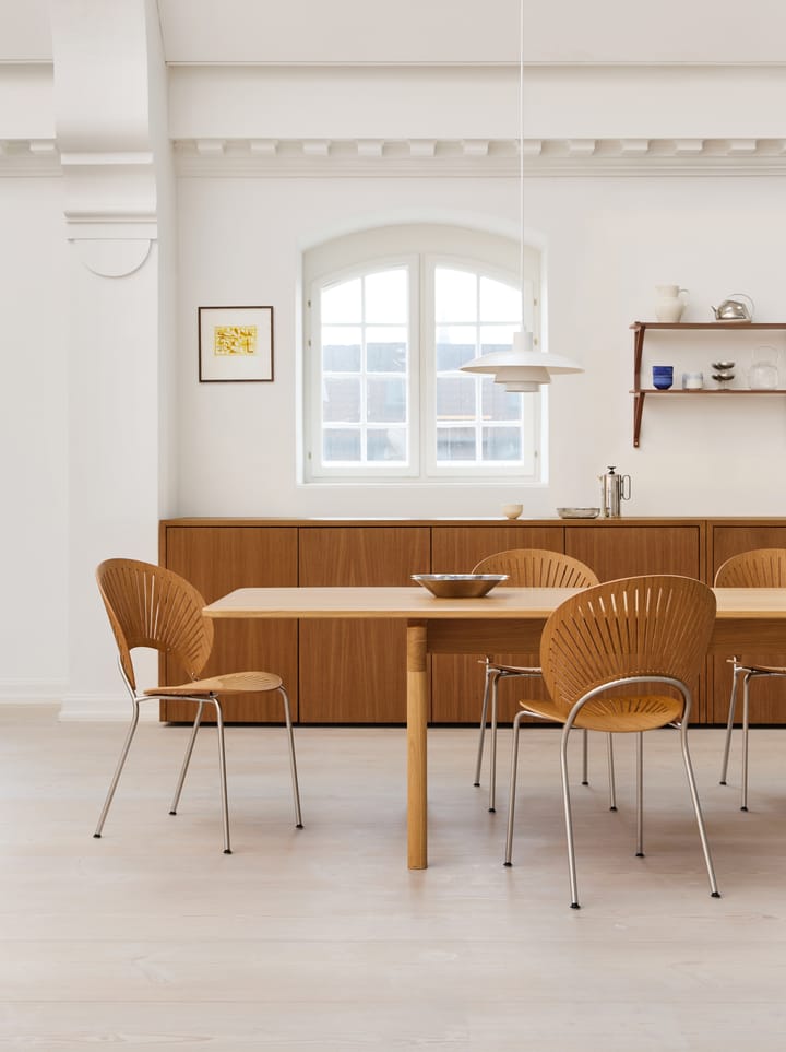Silla Trinidad 3398, Roble aceitado - acero inoxidable cepillado Fredericia Furniture