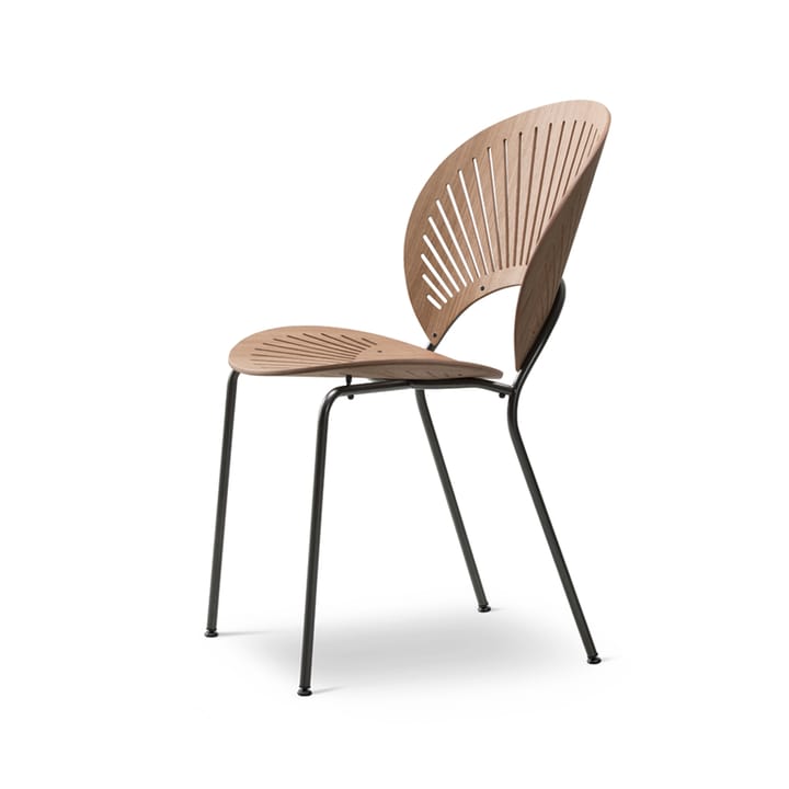 Silla Trinidad 3398 - Roble barniz transparente - patas negras - Fredericia Furniture