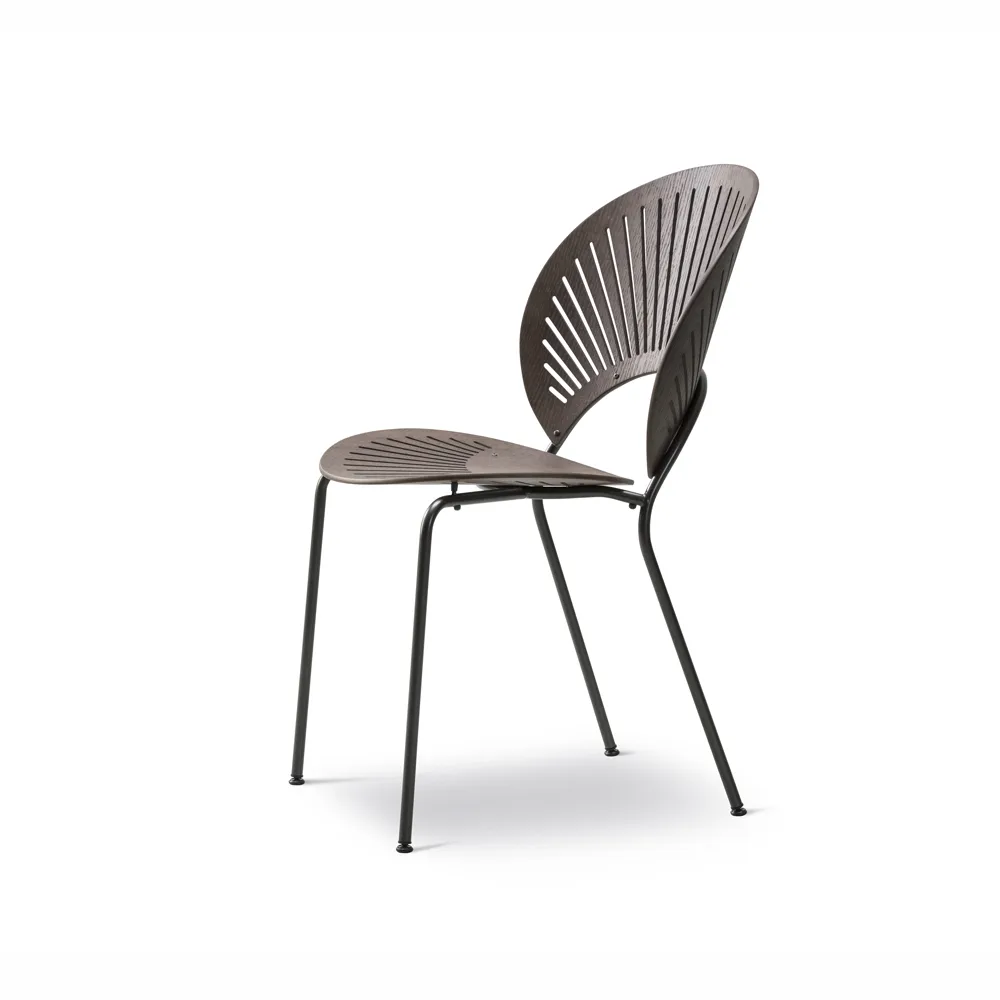 Silla Trinidad 3398, Roble teñido ahumado-flint Fredericia Furniture