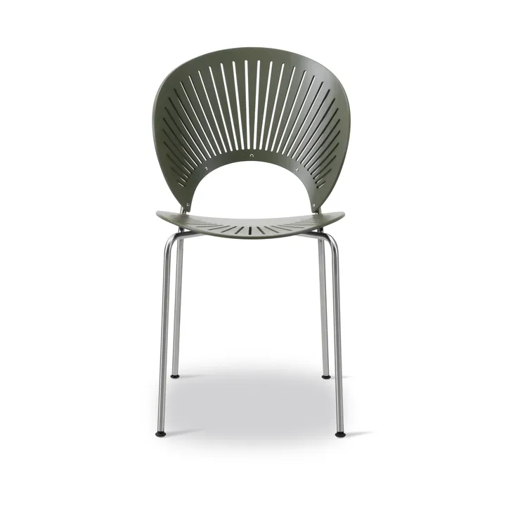 Silla Trinidad 3398 - Verde caqui-crom - Fredericia Furniture