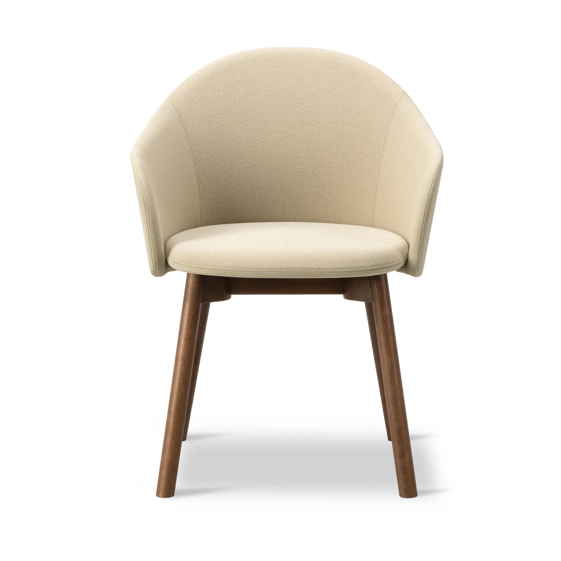 Sillón Gomo Armchair con base de madera, Mylla 221-roble ahumado barnizado Fredericia Furniture