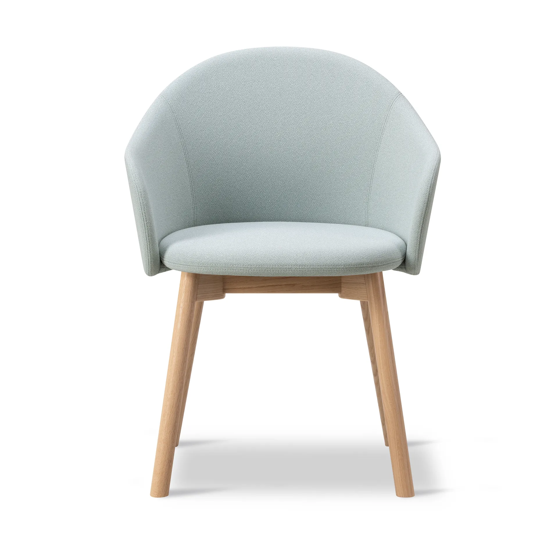 Sillón Gomo Armchair con base de madera, Mylla 811 -roble lacado Fredericia Furniture
