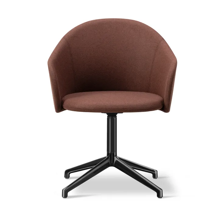 Sillón Gomo Armchair con base giratoria 4 patas - Blazer CUZ4D-negro - Fredericia Furniture