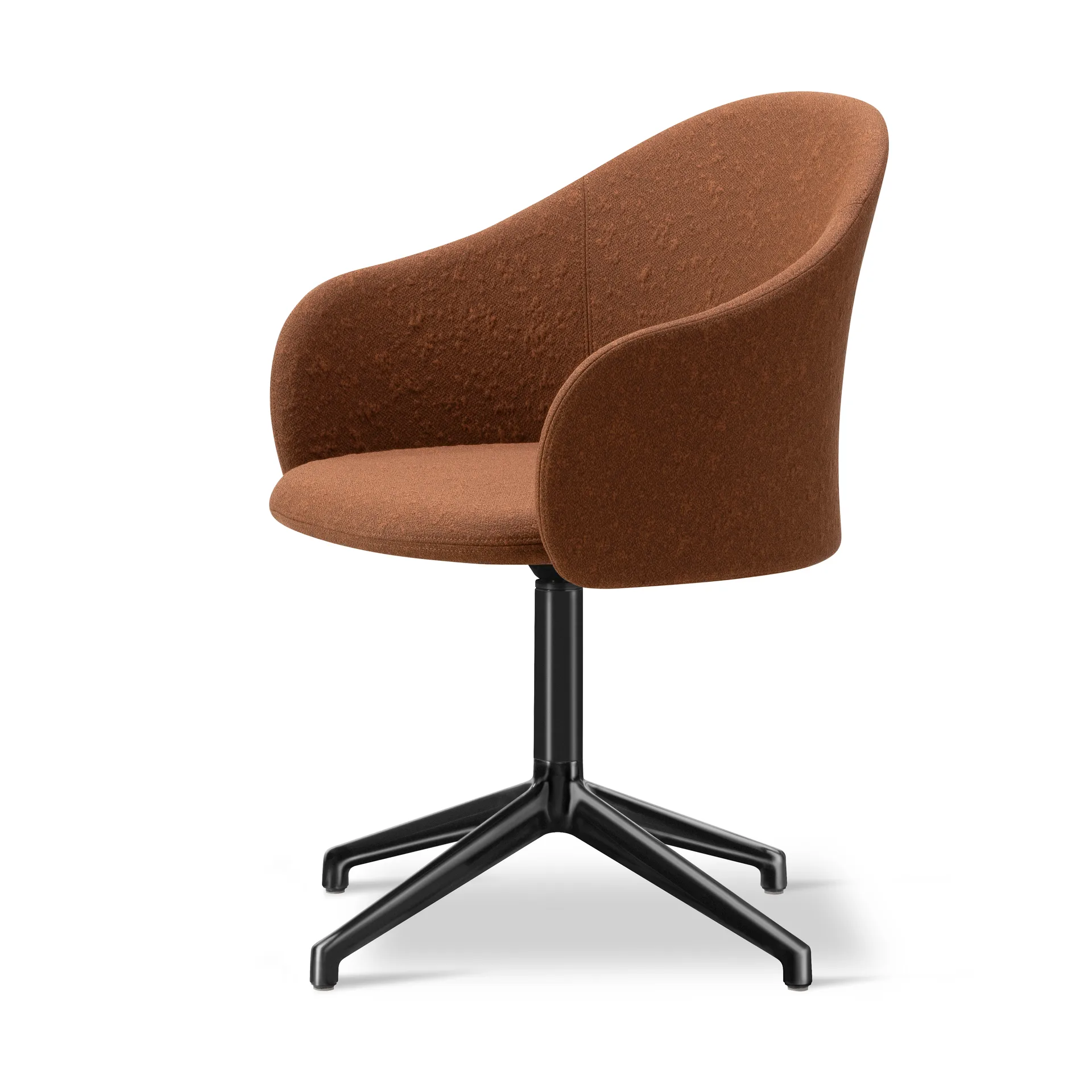 Sillón Gomo Armchair con base giratoria 4 patas, Myr 362-negro Fredericia Furniture