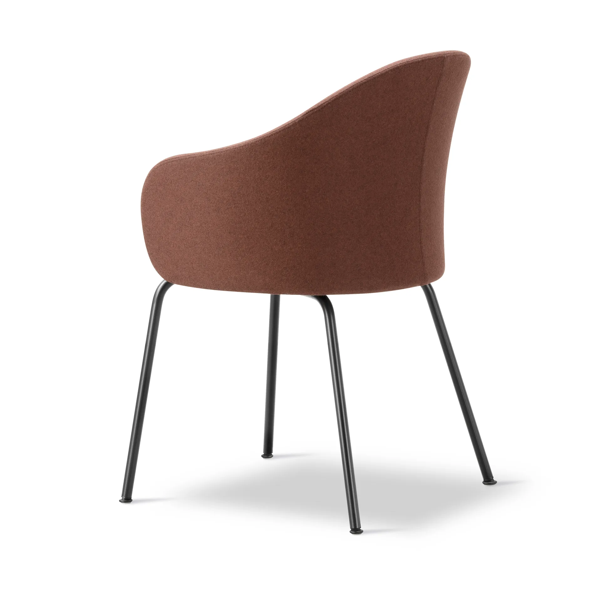 Sillón Gomo Armchair con base tubular, Blazer CUZ4D Dunalk-negro Fredericia Furniture