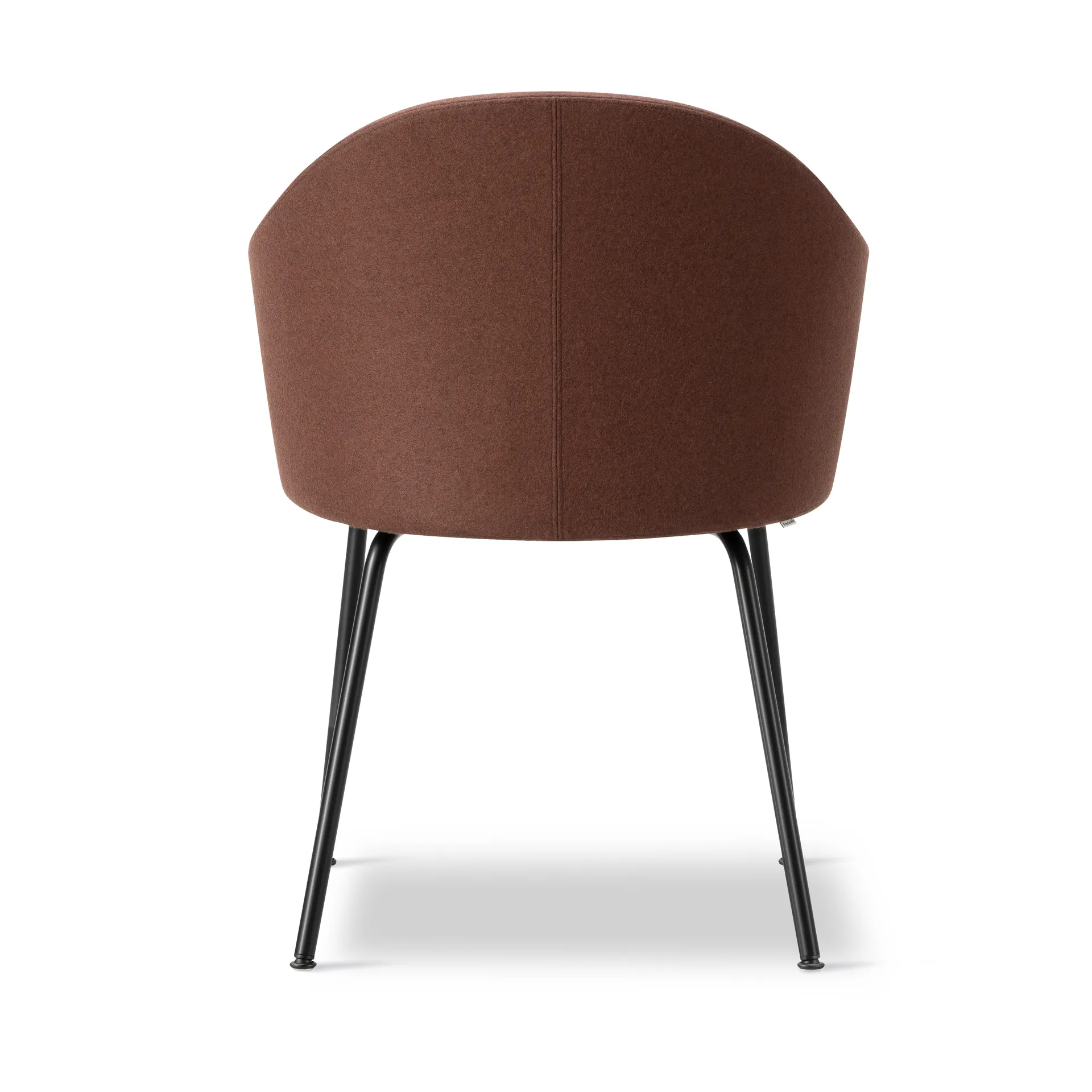 Sillón Gomo Armchair con base tubular, Blazer CUZ4D Dunalk-negro Fredericia Furniture