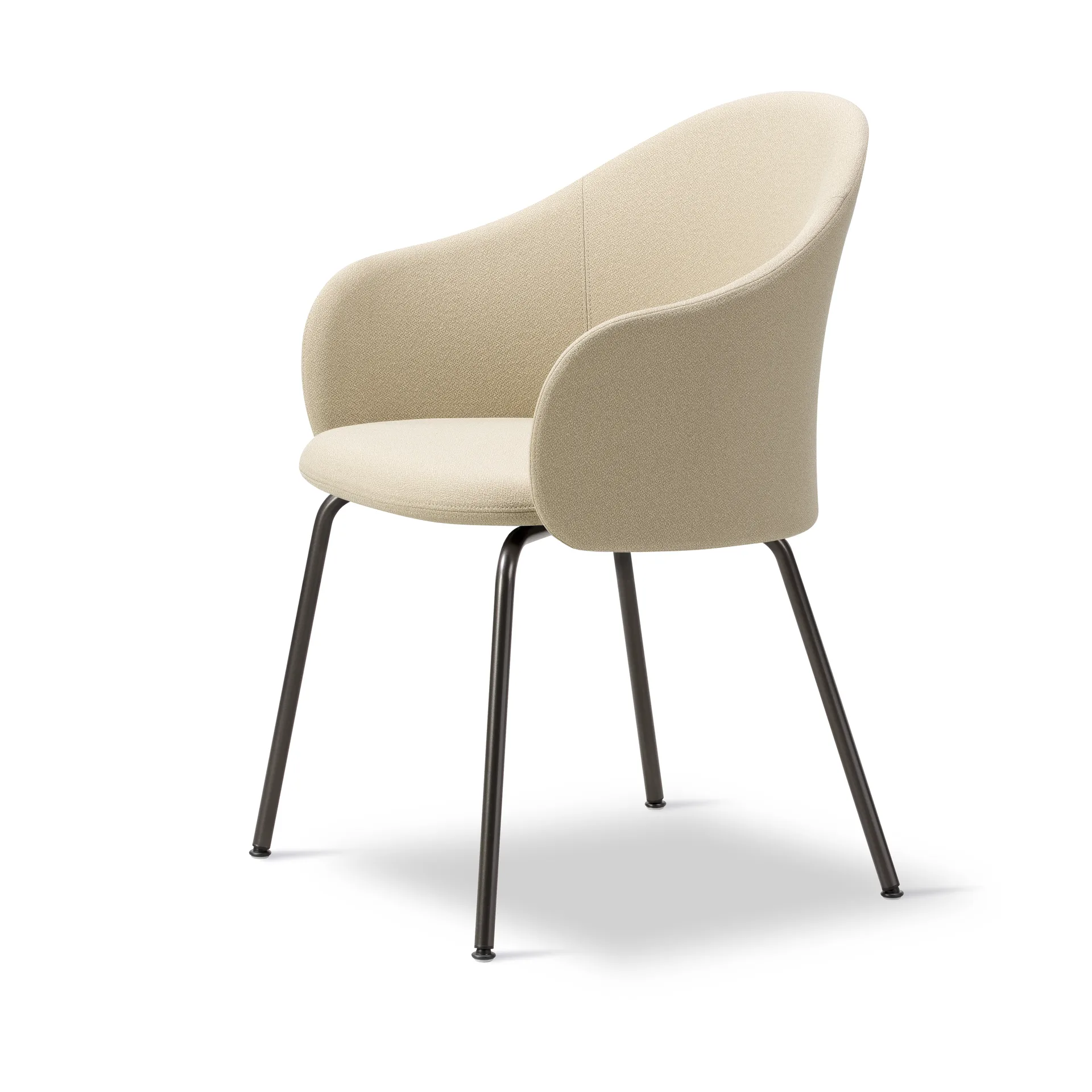 Sillón Gomo Armchair con base tubular, Mylla 221-pedernal Fredericia Furniture